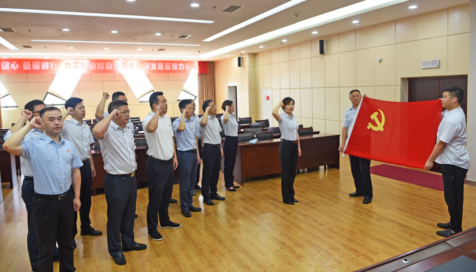 集團(tuán)機(jī)關(guān)支部開展“重溫入黨誓詞，堅(jiān)定理想信念”主題黨日活動(dòng)