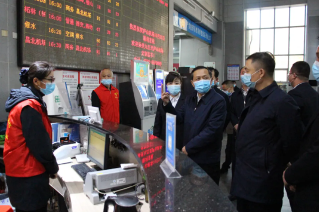 一線報道 || 九江市委常委、宣傳部部長孫金淼督查九江長途汽車站文明創(chuàng)建工作